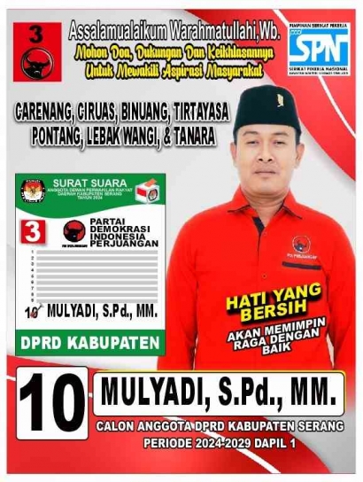 Calon Anggota Legislatif DPRD Kabupaten Serang Dapil 1