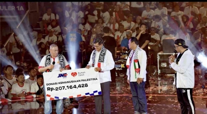 JNE Memberikan Bantuan Senilai Rp. 200.000.000 Rupiah untuk Masyarakat Palestina dalam Rangka Ulang Tahun yang Ke-33 Tahun