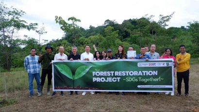 Belantara Foundation dan Sektor Swasta Jepang, Peringati Hari Menanam Pohon Indonesia di Tahura Sultan Syarif Hasyim