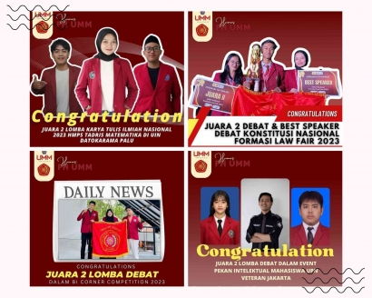 Congratulation! Borong Juara Lomba Debat dan Karya Tulis Ilmiah, FH UMM Bangga!