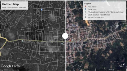 Foto Perubahan Kota Manna Bengkulu Dari 2008-2023