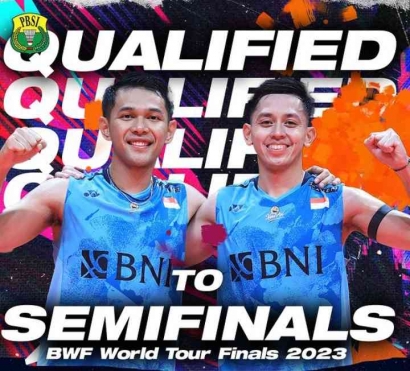 Fajar dan Rian Menjadi Wakil Indonesia Pertama yang Lolos ke Semifinal BWF World Tour Finals 2023.