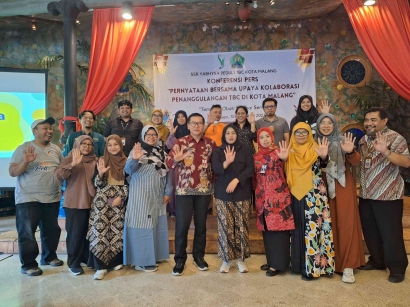 Konferensi Pers Pernyataan bersama Upaya Kolaborasi Penanggulangan TBC di Kota Malang