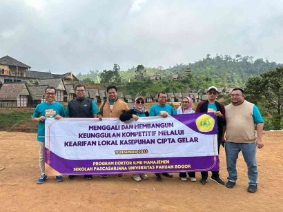 Kampung Adat Cipta Gelar Tujuan Pengabdian Masyarakat Mahasiswa Doktoral Ilmu Manajemen Unpak Bogor