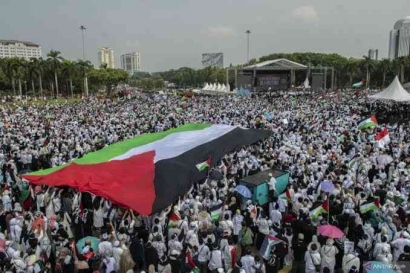 Aksi Demo Palestina di Jakarta Viral hingga Luar Negeri