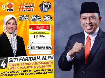 Siti Faridah Istri Wakil Walikota Cilegon Maju Jadi Caleg DPR RI Dapil Banten
