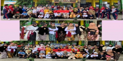 Peringatan Hari Pahlawan Nasional SD Negeri 131 Pekanbaru bersama Mahasiswi Asistensi Mengajar PGSD FKIP UIR