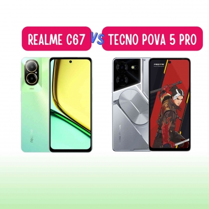 Perbandingan Realme C67 Vs Tecno Pova 5 Pro