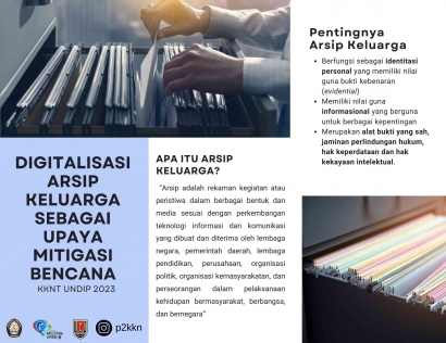 Musim Hujan Tiba, Mahasiswa KKNT Undip Tingkatkan Kesadaran Pentingnya Digitalisasi Arsip Keluarga sebagai Upaya Mitigasi Banjir