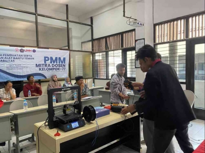 PMM UMM Mitra Dosen Kelompok 77  Melaksanakan Pelatihan  3D Printing,Bentuk Aplikasi Ilmu Pengetahuan Melalui Teknologi