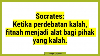 Socrates, tentang  Fitnah