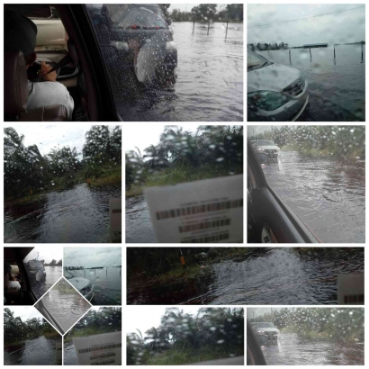 Breaking News Darurat Lintas Timur Sumatera Daerah Pealawan Kampar Riau Barjir dan Macet Total