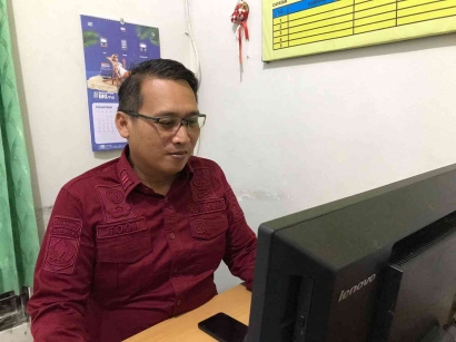 Satu Orang Pegawai Rupbasan Purwokerto Mengikuti Uji Kompetensi Online Melalui Aplikasi Comet Simpeg