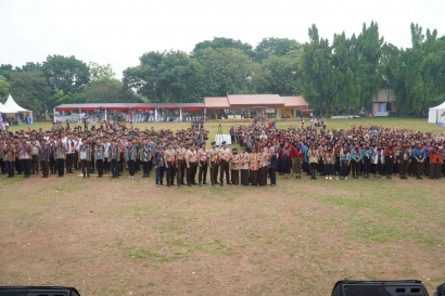 Kemeriahan 44 Kwartir Ranting dalam Jambore Raimuna DKI Jakarta 2023