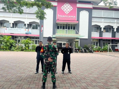 Babinsa Gunung Batu Kecamatan Bogor Barat Adakan BINTAHWIL di Sekolah Insantama