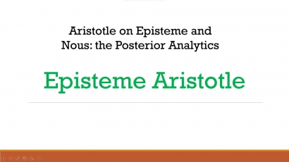 Diskursus Episteme Aristotle (4)