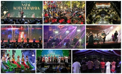 Natal dan Pesan Bahagia dari Pelataran Balaikota Surabaya