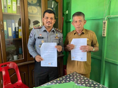 Rutan Banda Aceh Teken PKS dengan Dinas Lingkungan Hidup Aceh Besar terkait Pengelolaan Sampah