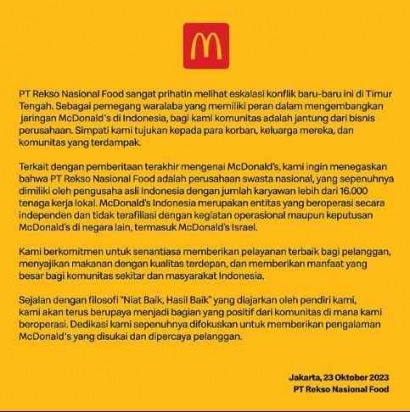 Strategi Manajemen Isu McDonald's Indonesia dalam Menangani Imbas Hoaks Fatwa MUI Terkait Haramnya Produk Israel