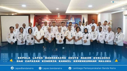 Kepala Lapas Bandanaira Ikuti Rakor Evaluasi dan Capaian Kinerja Kanwil Kemenkumham Maluku