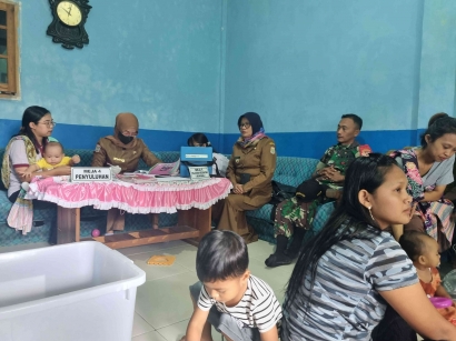 KKM UIN Malang KEL 243  Ikut Galakan Vaksin Poli pada Balita dan Anak-Anak di Desa Sumberdem