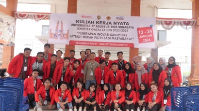 Mengusung Tema Inovasi dan Ipteks, Mahasiswa Pengabdian Masyarakat UNTAG Surabaya Mendapat Respon Positif Oleh Masyarakat dan Perangkat Desa Wiyu