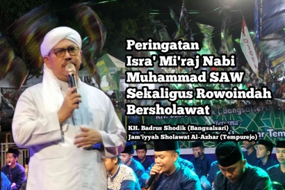 Peringatan Isra' Mi'raj Nabi Muhammad SAW 1445 H Sekaligus Rowoindah Bersholawat