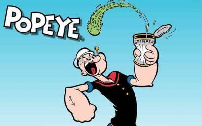 "Benarkah Popeye Suka Makan Bayam?"