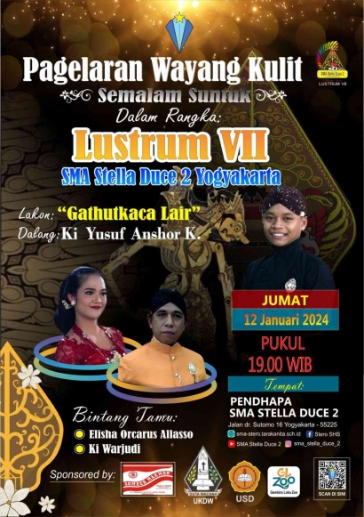 Pagelaran Wayang Gatotkaca Lair: Mempersembahkan Keindahan Seni dan Budaya dalam Lustrum VII SMA Stella Duce 2 Yogyakarta
