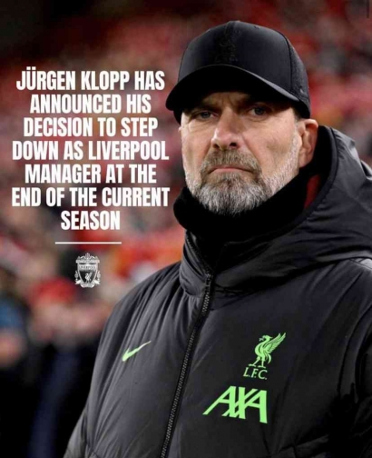 Jurgen Klopp Resmi Tinggalkan Liverpool FC