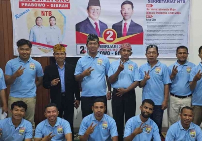 Optimis! Relawan All Cipayung NTB, Yakin Kemenangan Prabowo Gibran Satu Putaran
