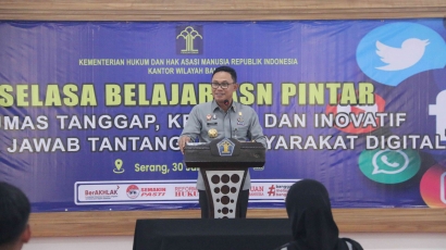 Tingkatkan Kapasitas Kehumasan, Lapas Cilegon Ikuti Pelatihan di Kanwil Banten