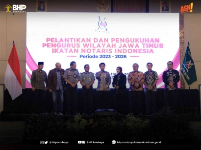Kepala BHP Surabaya Hadiri Pelantikan dan Pengukuhan Pengurus Pengwil Jatim INI