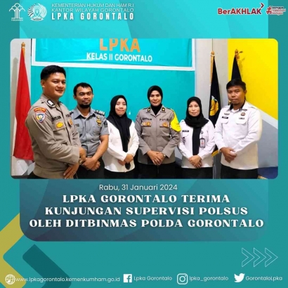 LPKA Gorontalo Terima Kunjungan Supervisi Polsus Oleh Ditbinmas Polda Gorontalo