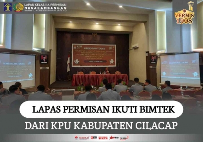 Lapas Permisan Ikuti Bimtek dari KPU Kabupaten Cilacap