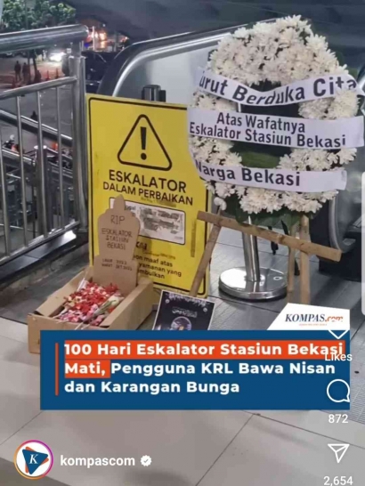 Fasilitas Publik Eskalator di Stasiun Kereta Api Bekasi: 100 Hari Tanpa Perbaikan
