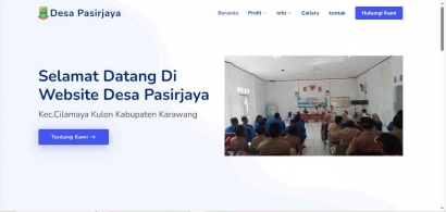 Rancang Bangun Sistem Informasi Profil Desa Pasirjaya Berbasis Website