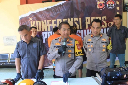 Laporan Press Release Polres Sukabumi Terkait Dugaan Korupsi PD AT Sukabumi, Geng Motor, Hingga Judi Oline