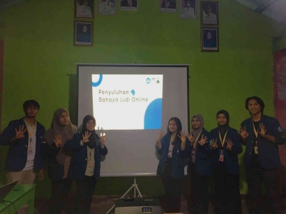 KKN Periode 1 UNILA Tahun 2024 Gelar Penyuluhan mengenai Bahaya Judi Online ke Masyarakat Desa Rejomulyo 4, Kecamatan Jati Agung, Kabupaten Lampung Selatan