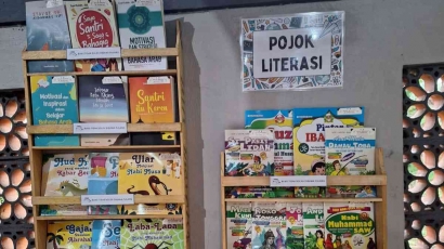 Pojok Literasi: Menanam Benih Budaya Literasi di Sudut Desa Kluwut Melalui Keajaiban Buku bersama Kelompok 232 KKM UIN Malang