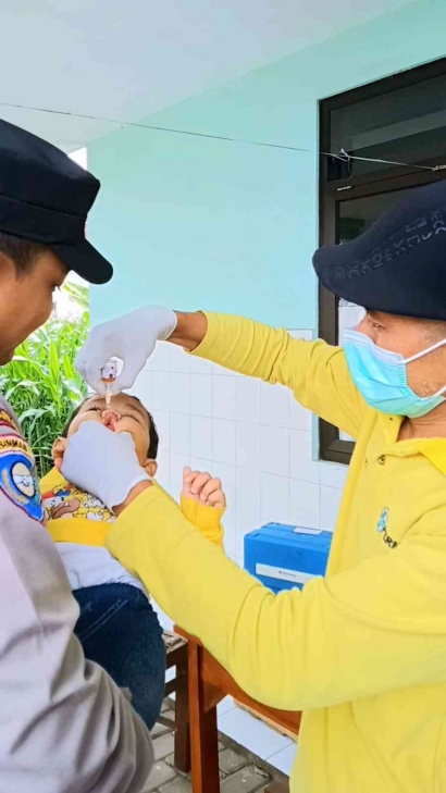 Tahu Akibatnya, Masyarakat Sawahan Kabupaten Turen Sigap Mengikuti Imunisasi Polio