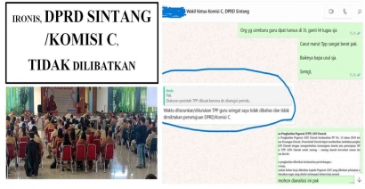 Ironis, Wakil Ketua Komisi C DPRD Sintang: DPRD Sintang Komisi C Tidak Dilibatkan dalam Hapus Uang Guru 1 Kab. Sintang, Kalbar