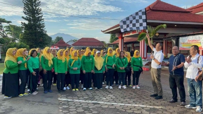 Ketua PIPAS Rutan Rembang Ikuti Jalan Santai Bareng PIPAS Jateng