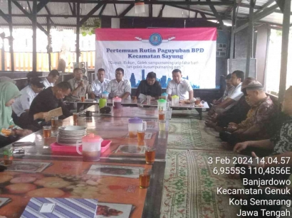 Ali Maskun Hadiri Pertemuan Rutin Paguyuban BPD se-Kecamatan Sayung untuk Perkuat Persatuan