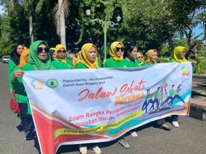 HUT PIPAS Ke-20, PIPAS Wilayah Sumbawa Gelar Jalan Sehat Bersama
