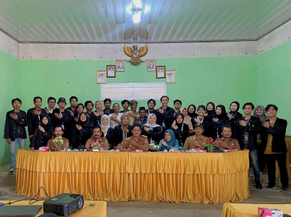 Tingkatkan Interaksi Sosial, Mahasiswa KKN ITERA Membuat Ruang Terbuka Publik Minimalis di Desa Bangunsari, Lampung Tengah