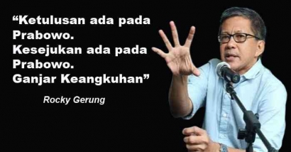 Rocky Gerung: Ketulusan Ada Pada Prabowo, Ganjar Keangkuhan