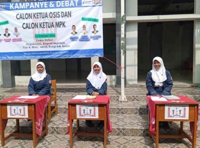 Kampanye Pemilihan Ketua OSIS dan Ketua MPK di SMP Negeri 1 Kota Cimahi Penuh Semangat Demokrasi