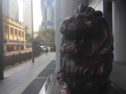 Kisah Sepasang Singa di Markas Besar HSBC