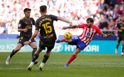 Atletico Madrid Vs Las Palmas: Los Colchoneros Menang Telak 5-0
